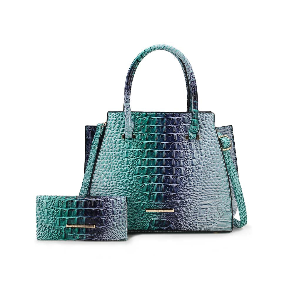 Miriam Croc Tote Bag and Set Image 8