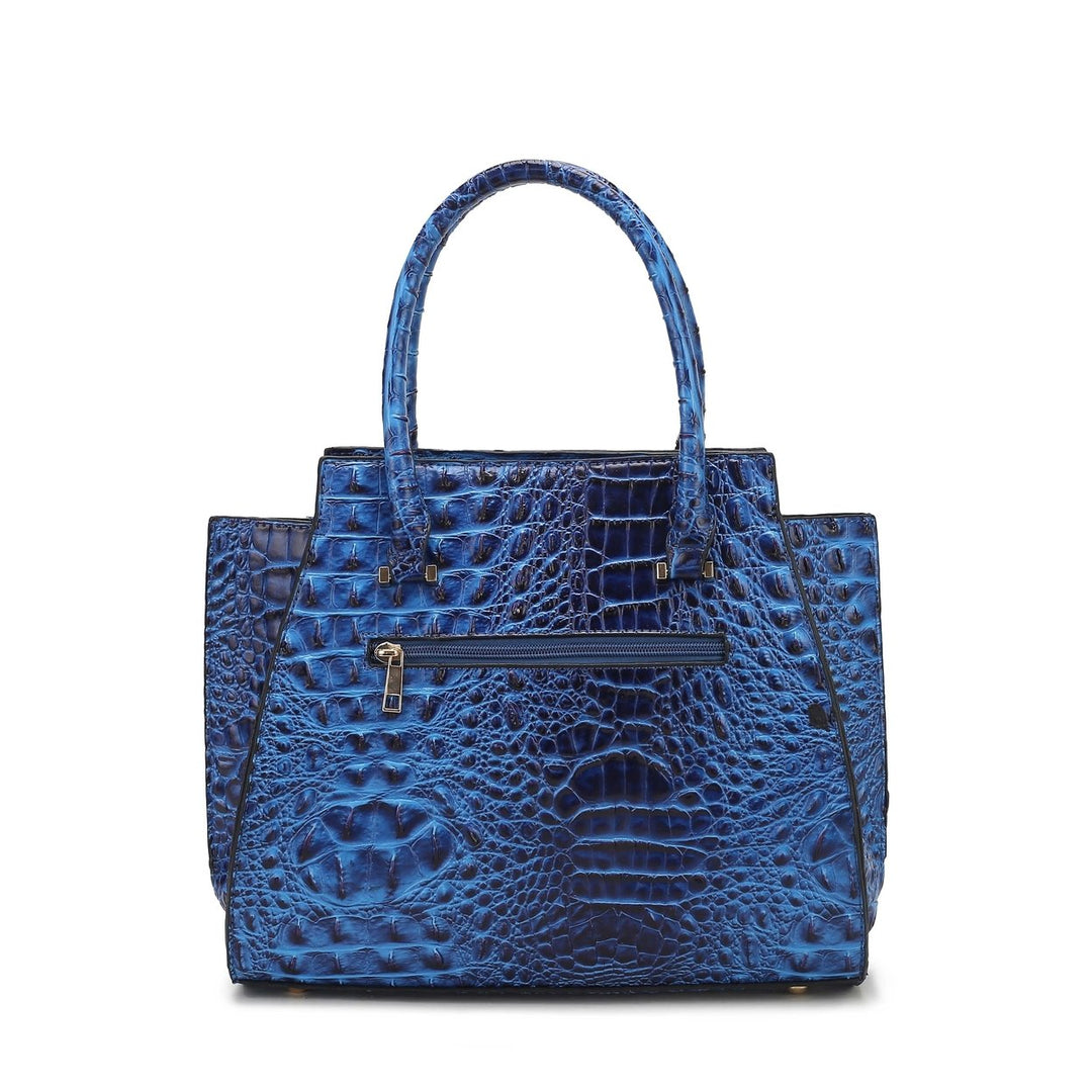 Viridiana Croc Tote Bag and Set Image 3