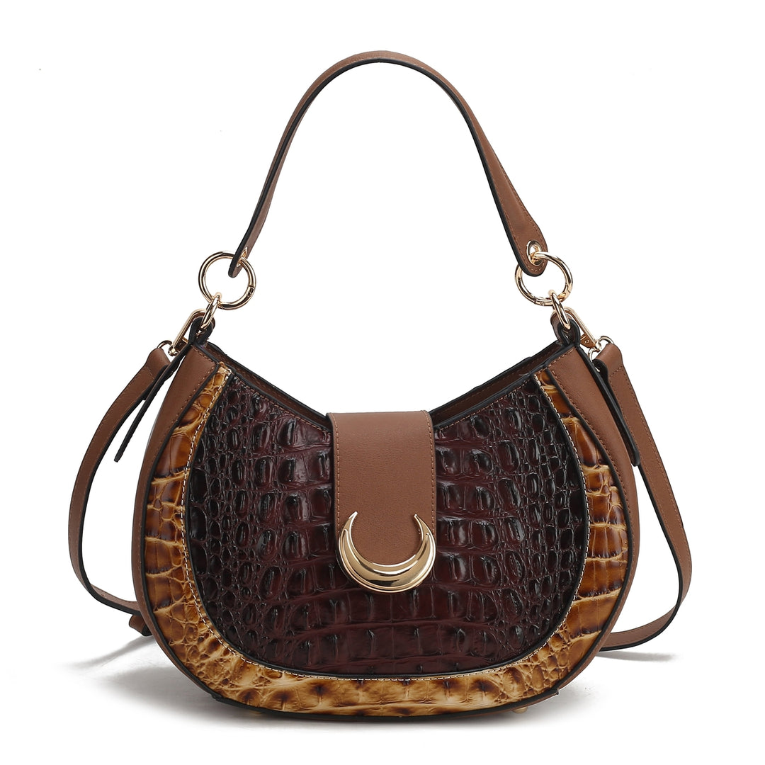 Jain Croc-Embossed Shoulder Bag Image 1