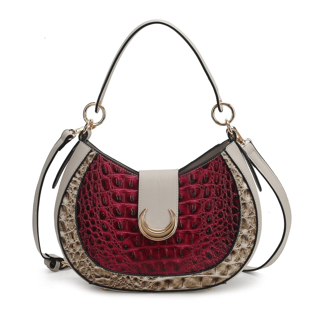 Jain Croc-Embossed Shoulder Bag Image 7