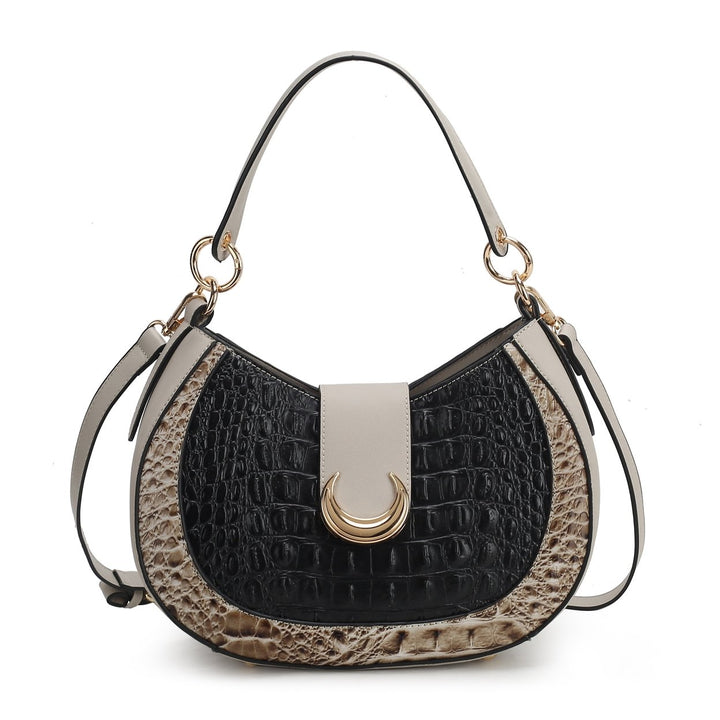 Jain Croc-Embossed Shoulder Bag Image 9