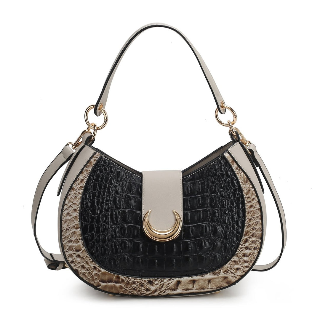 Jain Croc-Embossed Shoulder Bag Image 1