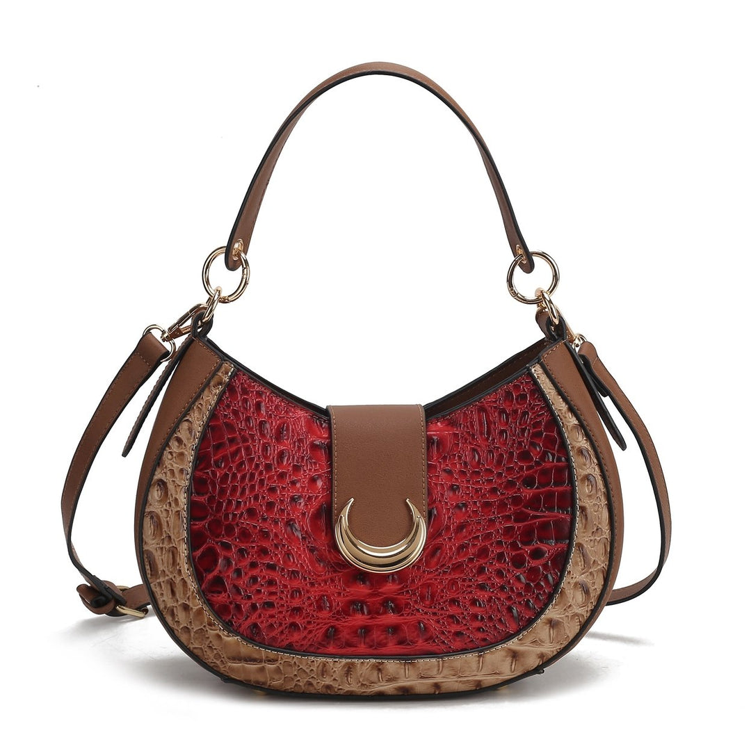 Jain Croc-Embossed Shoulder Bag Image 10