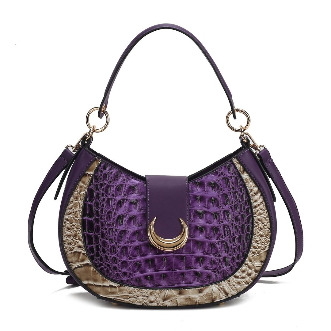 Jain Croc-Embossed Shoulder Bag Image 11