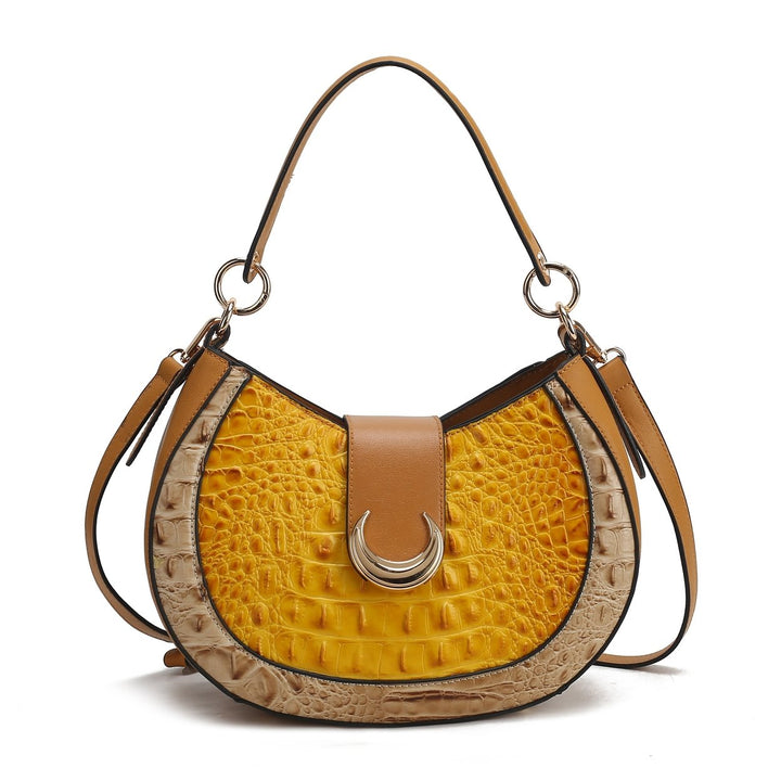 Jain Croc-Embossed Shoulder Bag Image 12