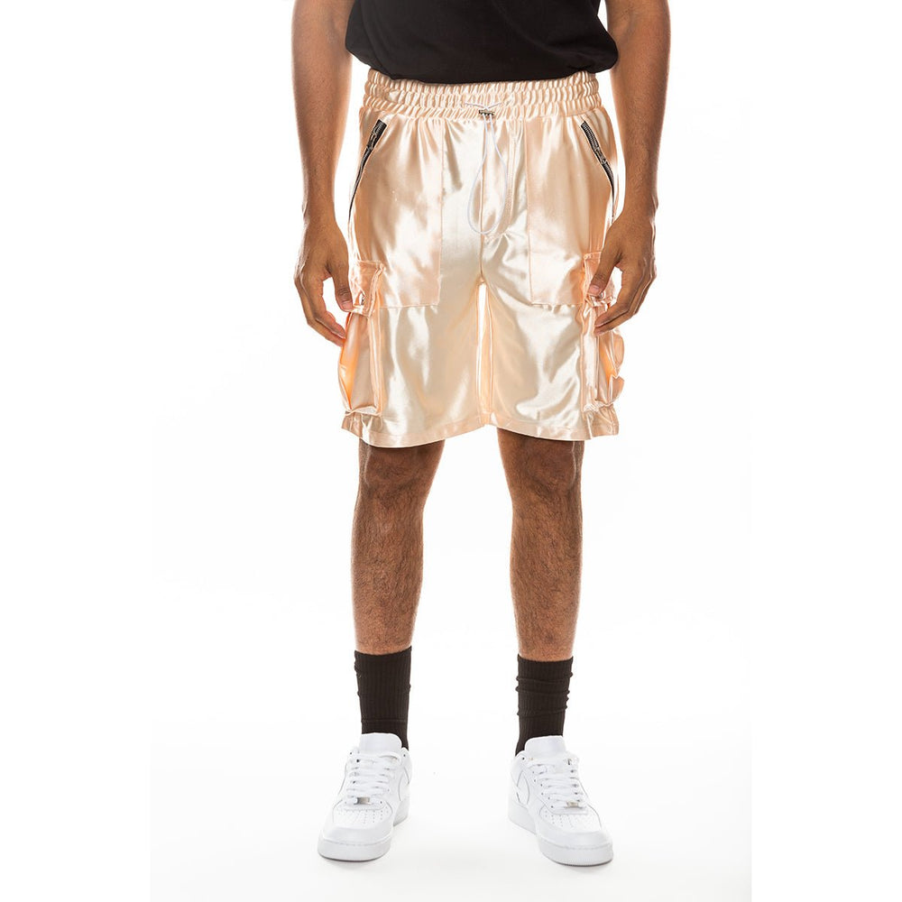 Satin Cargo Shorts Image 2