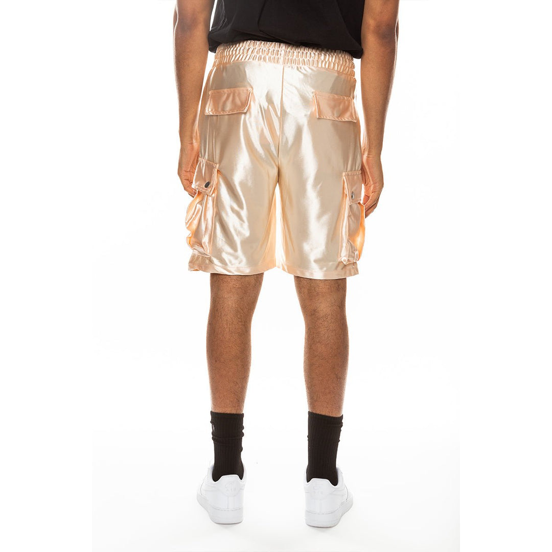 Satin Cargo Shorts Image 3