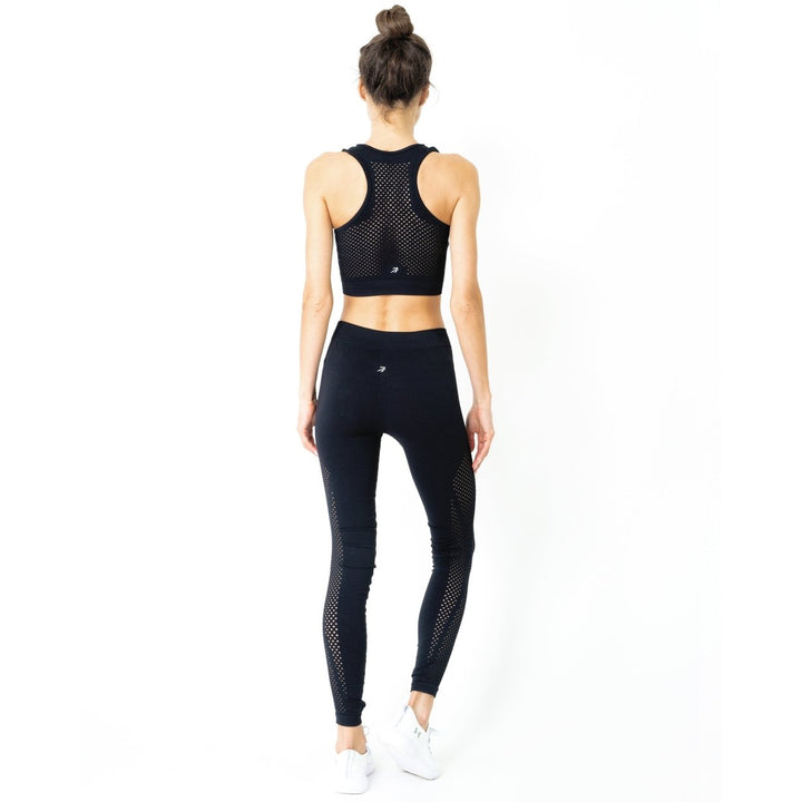 SALE! 50% OFF! Milano Leggings and Bra Set - BLACK [MADE IN ITALY] Image 1