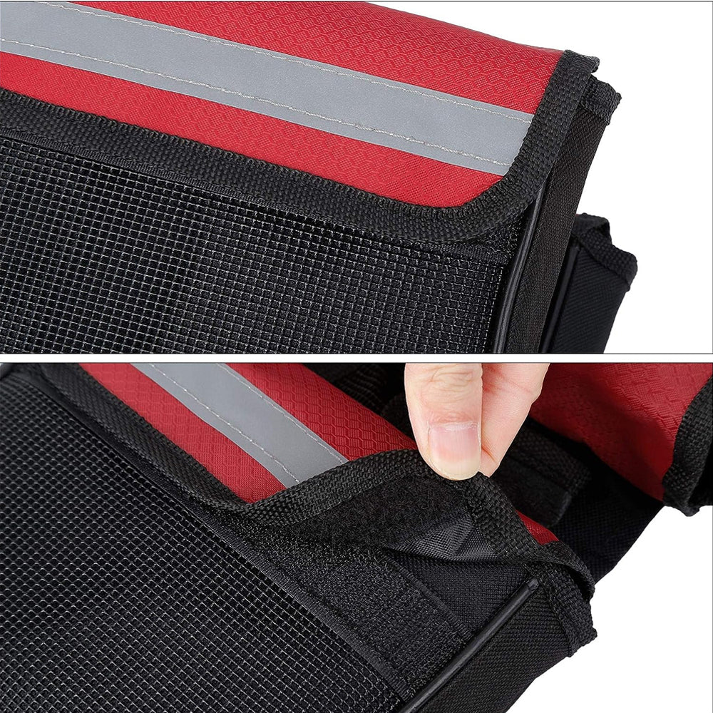 1Pcs Cycling Side Bags Bike Frame Saddle Front Tube Bag Double Side Pouch Black,Bike Rack Carrier Saddle Bag Bike Image 8