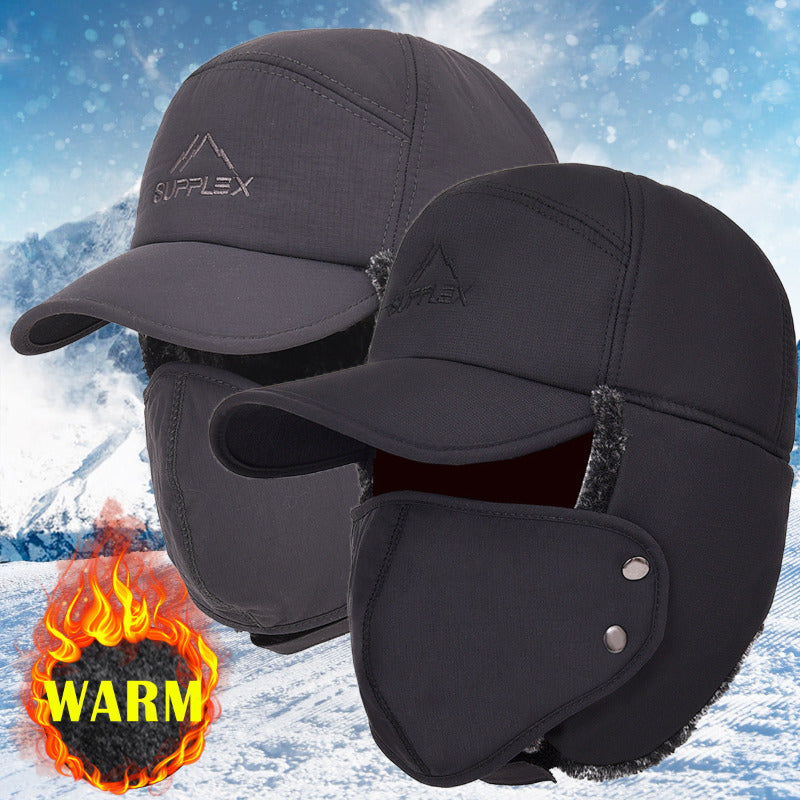 Thicken Winter Warm Hat Men Faux faux Bomber Hat Ear Flap Cap Women Soft Thermal Bonnets Hats for Outdoor Fishing Skiing Image 1