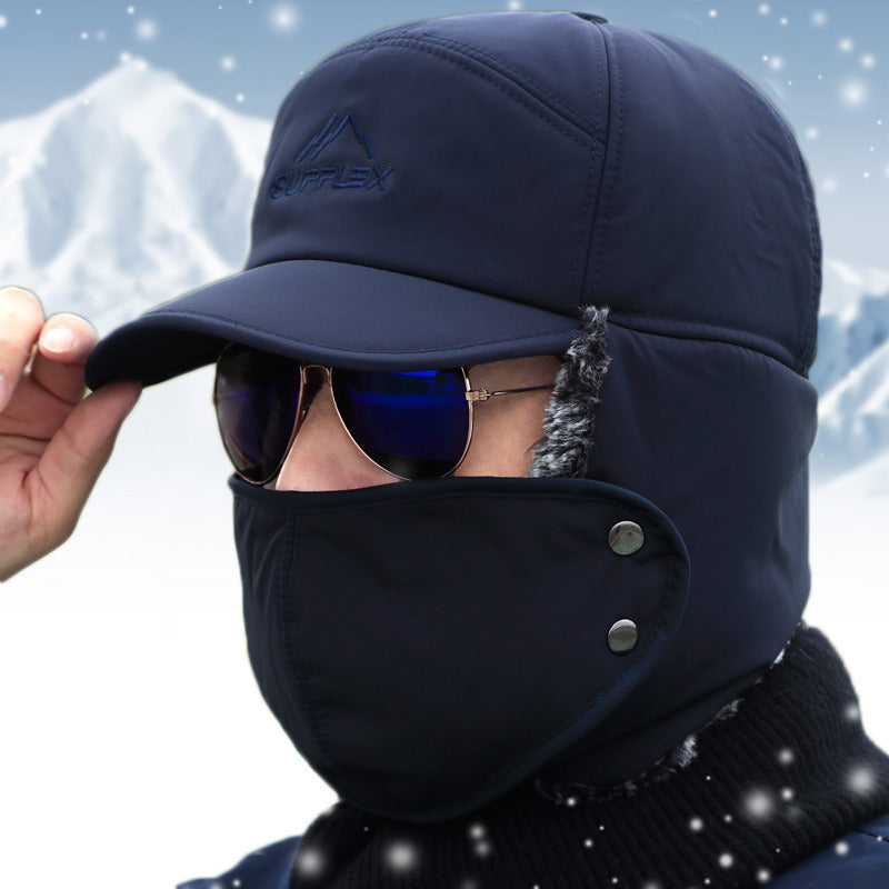 Thicken Winter Warm Hat Men Faux faux Bomber Hat Ear Flap Cap Women Soft Thermal Bonnets Hats for Outdoor Fishing Skiing Image 2