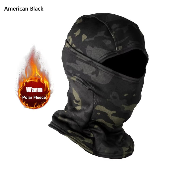 Winter Fleece Warm Camouflage Balaclava Outdoor Cold-proof Ski Image 4