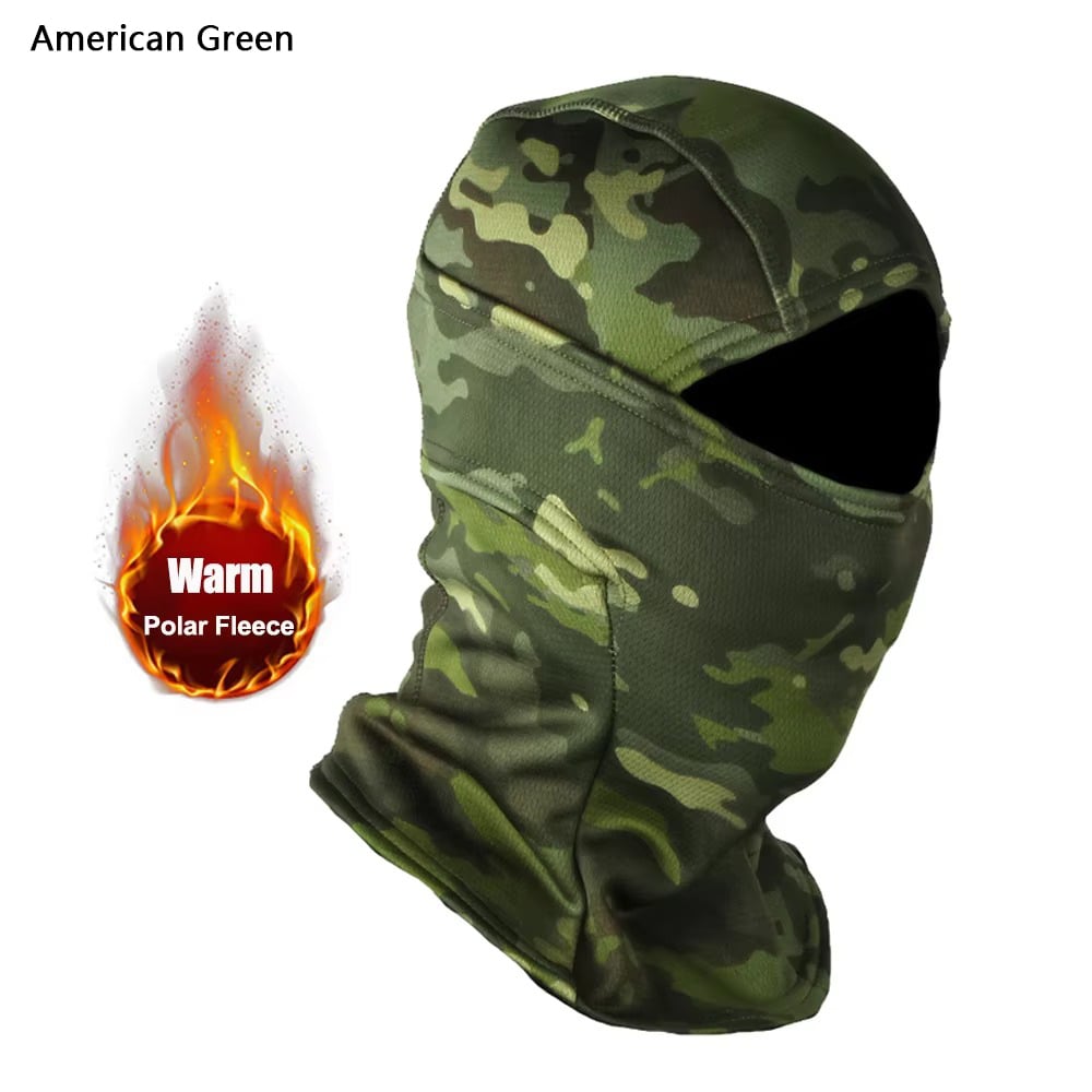 Winter Fleece Warm Camouflage Balaclava Outdoor Cold-proof Ski Image 6