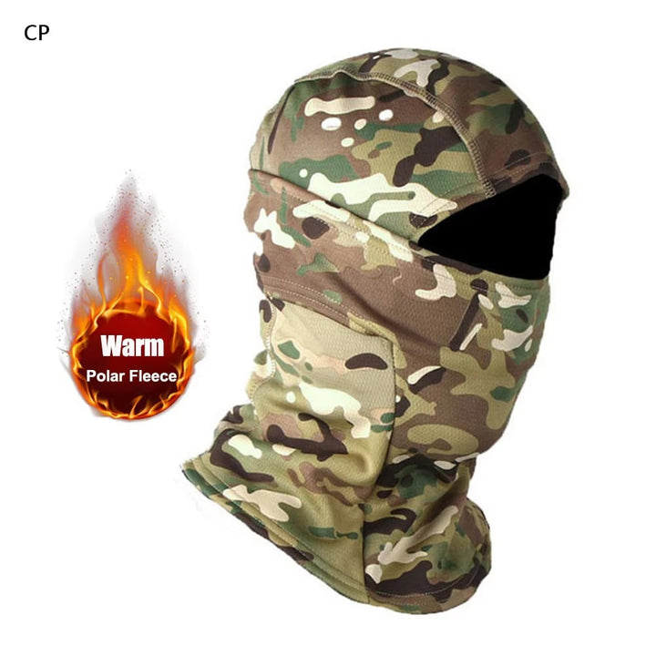 Winter Fleece Warm Camouflage Balaclava Outdoor Cold-proof Ski Image 8