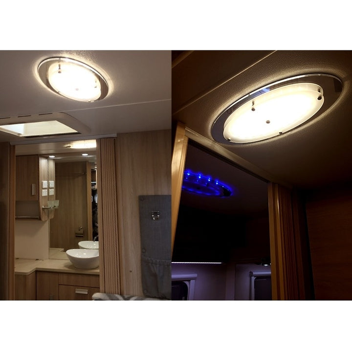 12V 15.7inch RV LED Ceiling Light Camper Boat Interior Lighting Dimmable Warm White Image 4