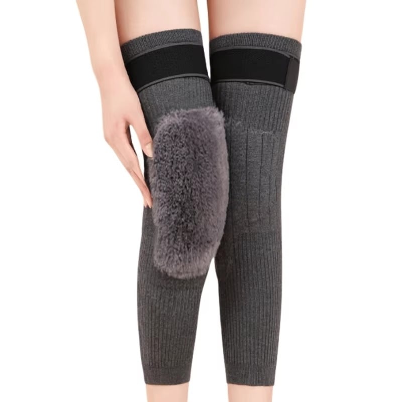 2PCS Cashmere Wool Knee Pads Support Brace Winter Warm Thermal Knee Warmers Sleeve Image 1