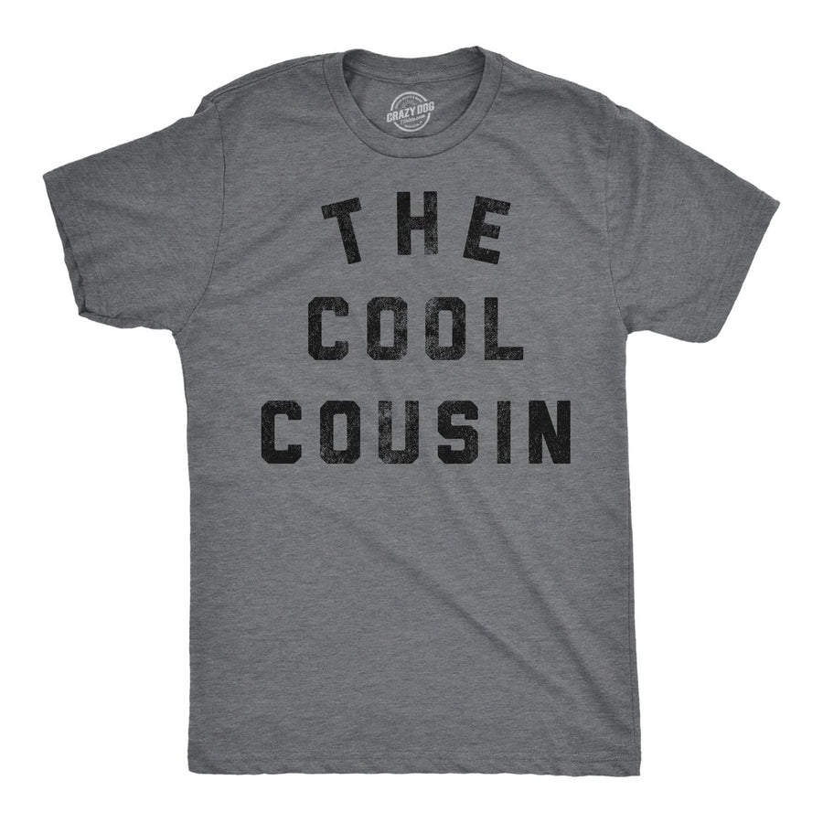 Mens Funny T Shirts The Cool Cousin Sarcastic Family Reunion Graphic Tee For Men Image 1