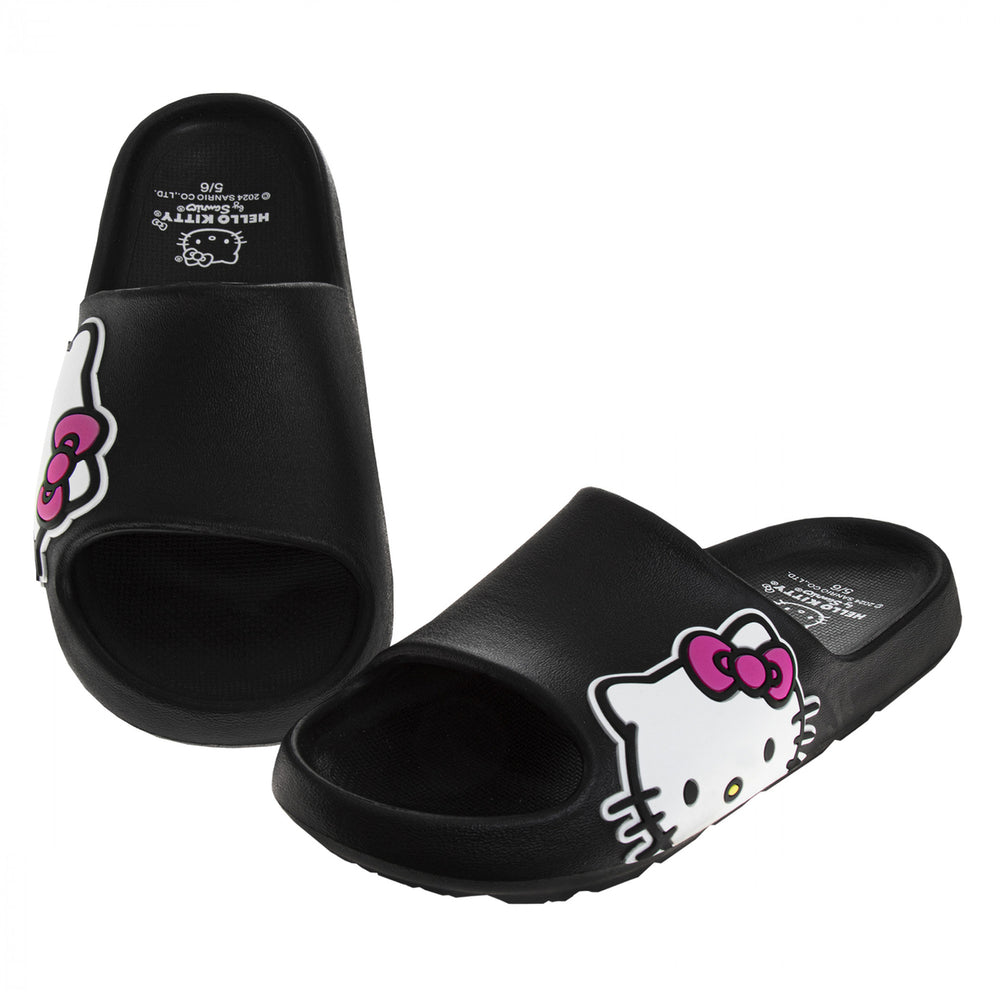 Hello Kitty Side Logo Adults Slide Sandals Image 2