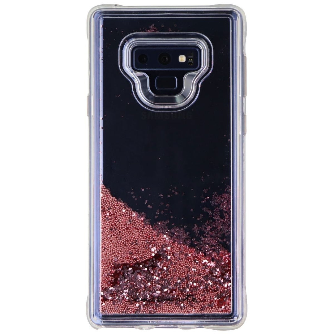 Case-Mate Waterfall Liquid Glitter Case for Galaxy Note9 - Clear/Rose Gold Image 2