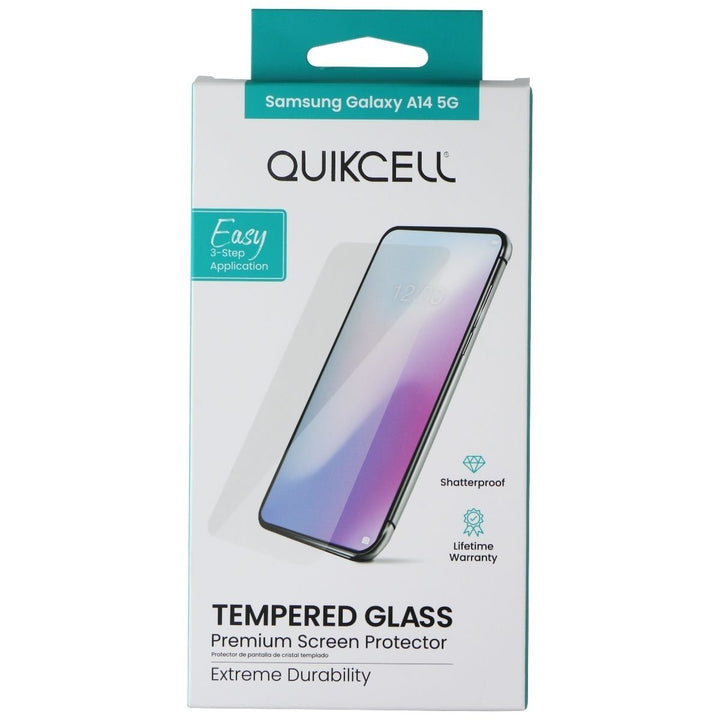 Quikcell Tempered Glass Screen Protector for Samsung Galaxy A14 5G Image 1