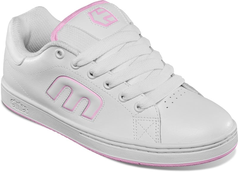 Etnies Womens Callicut Skate Shoe White/Pink - 4201000002-175 WHITE/PINK Image 1