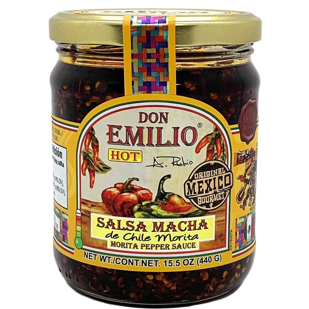 Don Emilio Salsa Macha de Chile Morita Morita Pepper Sauce 15.5 Ounce Image 4