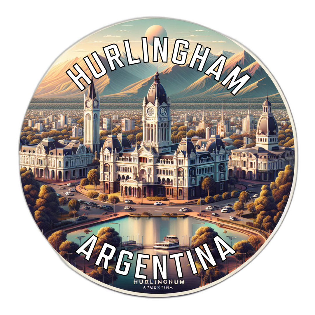 Hurlingham Argentina Souvenir Die Cut Flat Magnet Image 1