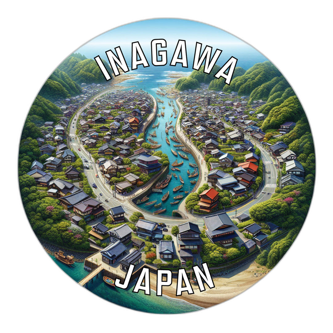 Inagawa Japan Souvenir Die Cut Flat Magnet Image 1