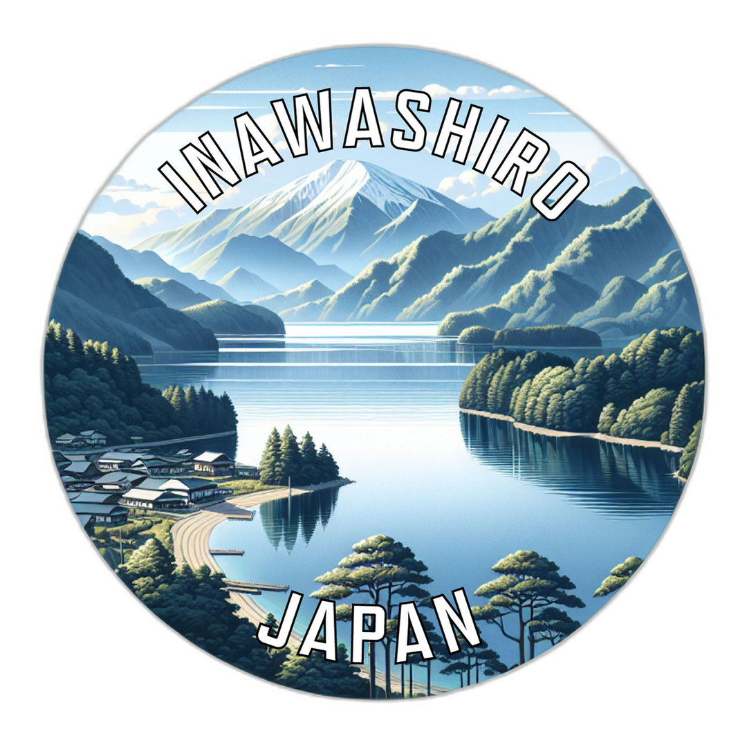 Inawashiro Japan Souvenir Die Cut Flat Magnet Image 1