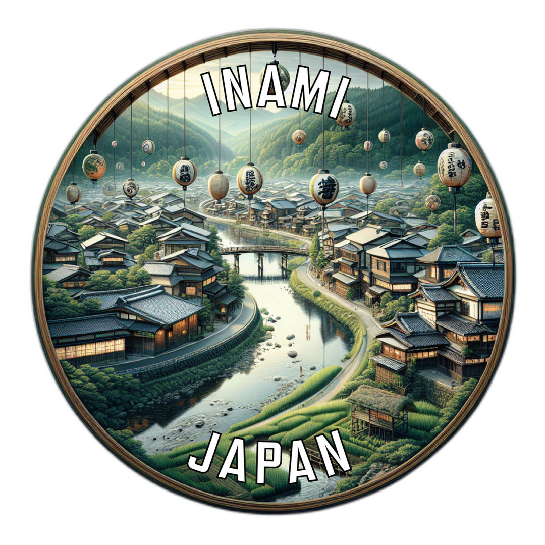 Inami Japan Souvenir Die Cut Flat Magnet Image 1