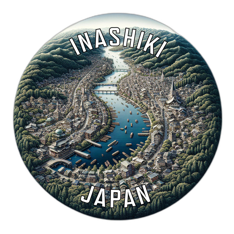 Inashiki Japan Souvenir Die Cut Flat Magnet Image 1