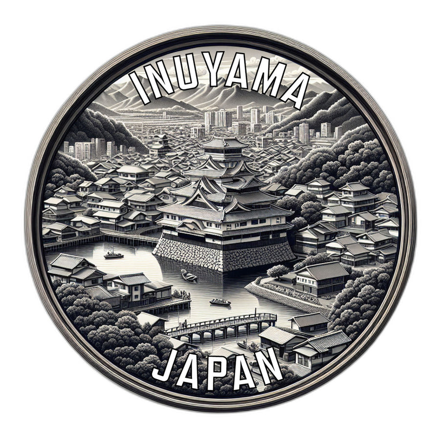 Inuyama Japan Souvenir Die Cut Flat Magnet Image 1