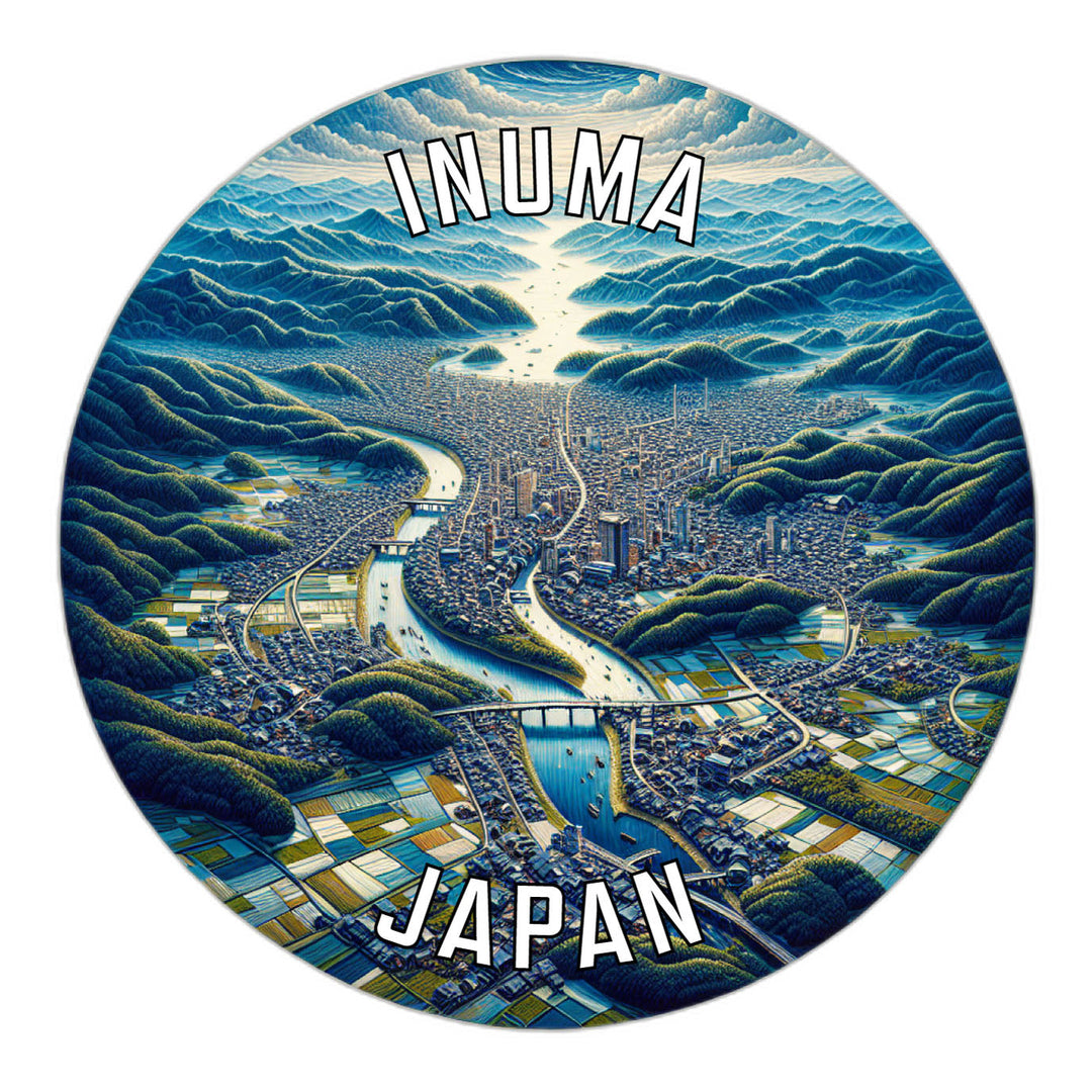 Inuma Japan Souvenir Die Cut Flat Magnet Image 1