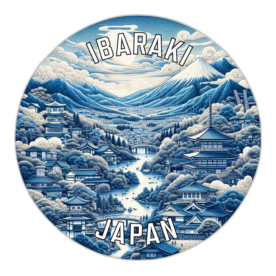 Ibaraki Japan Souvenir Die Cut Flat Magnet Image 1