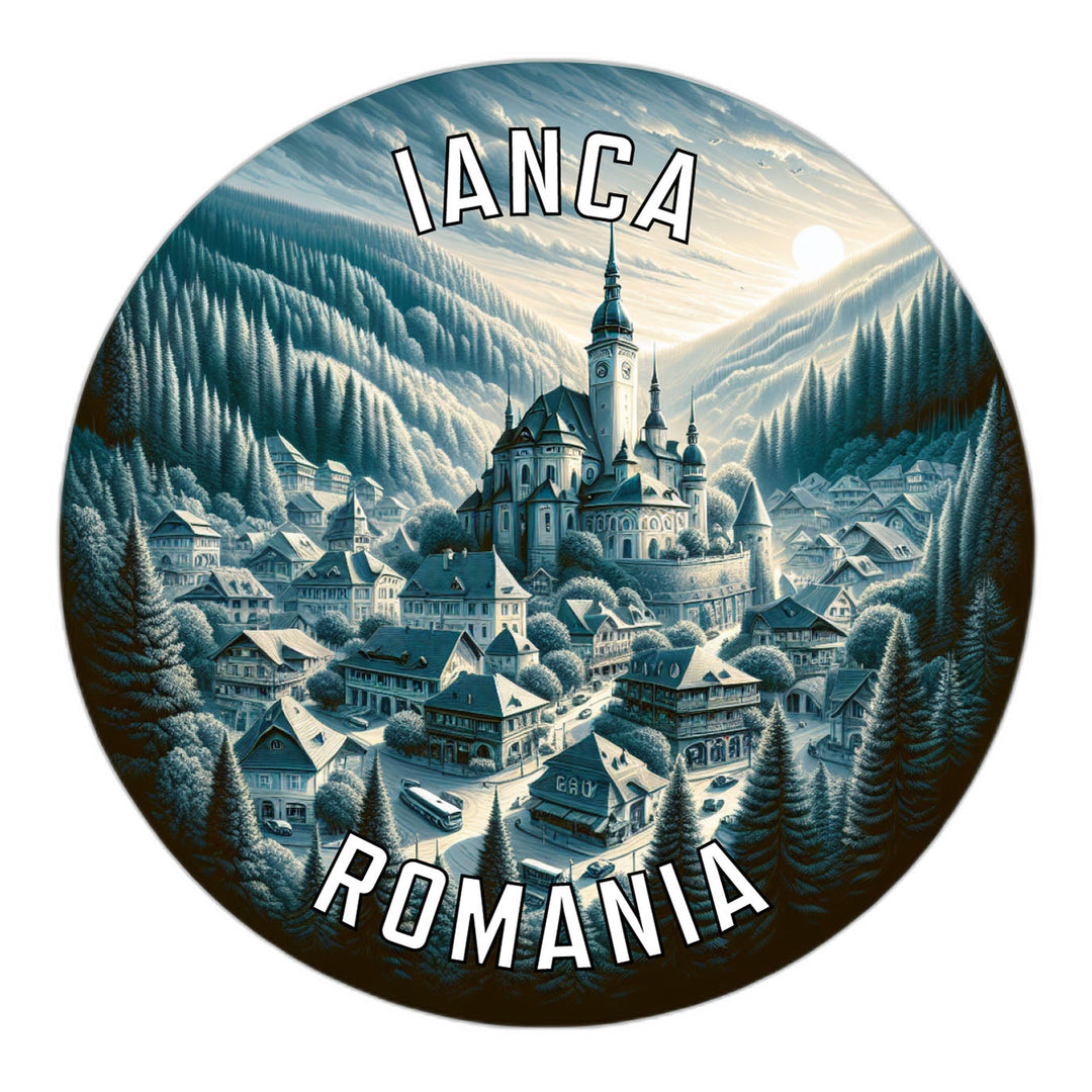 Ianca Romania Souvenir Die Cut Flat Magnet Image 1