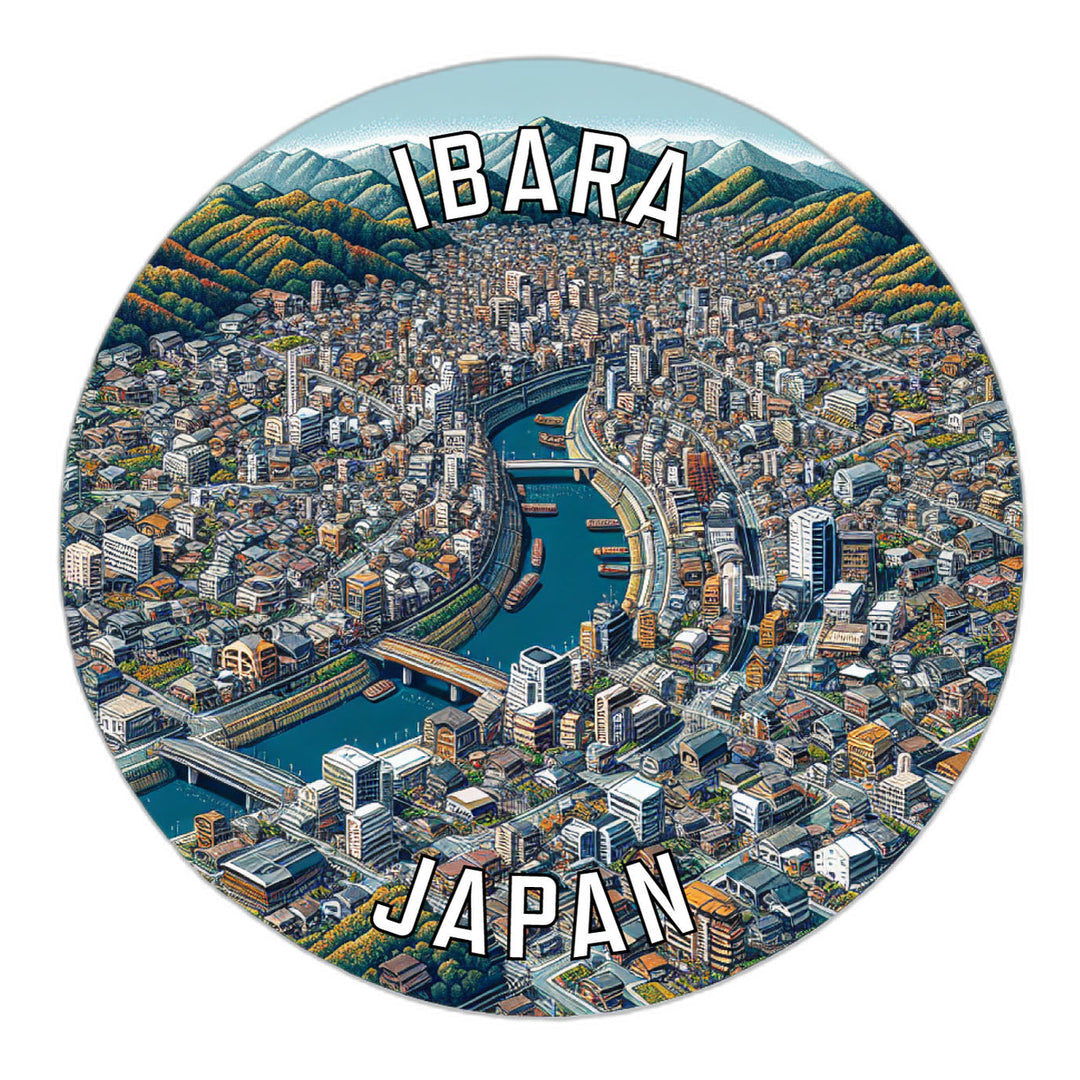 Ibara Japan Souvenir Die Cut Flat Magnet Image 1