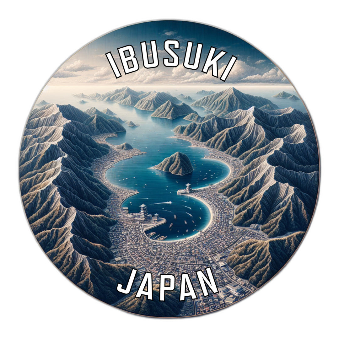 Ibusuki Japan Souvenir Die Cut Flat Magnet Image 1