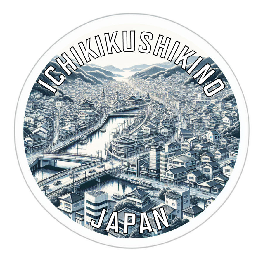 Ichikikushikino Japan Souvenir Die Cut Flat Magnet Image 1