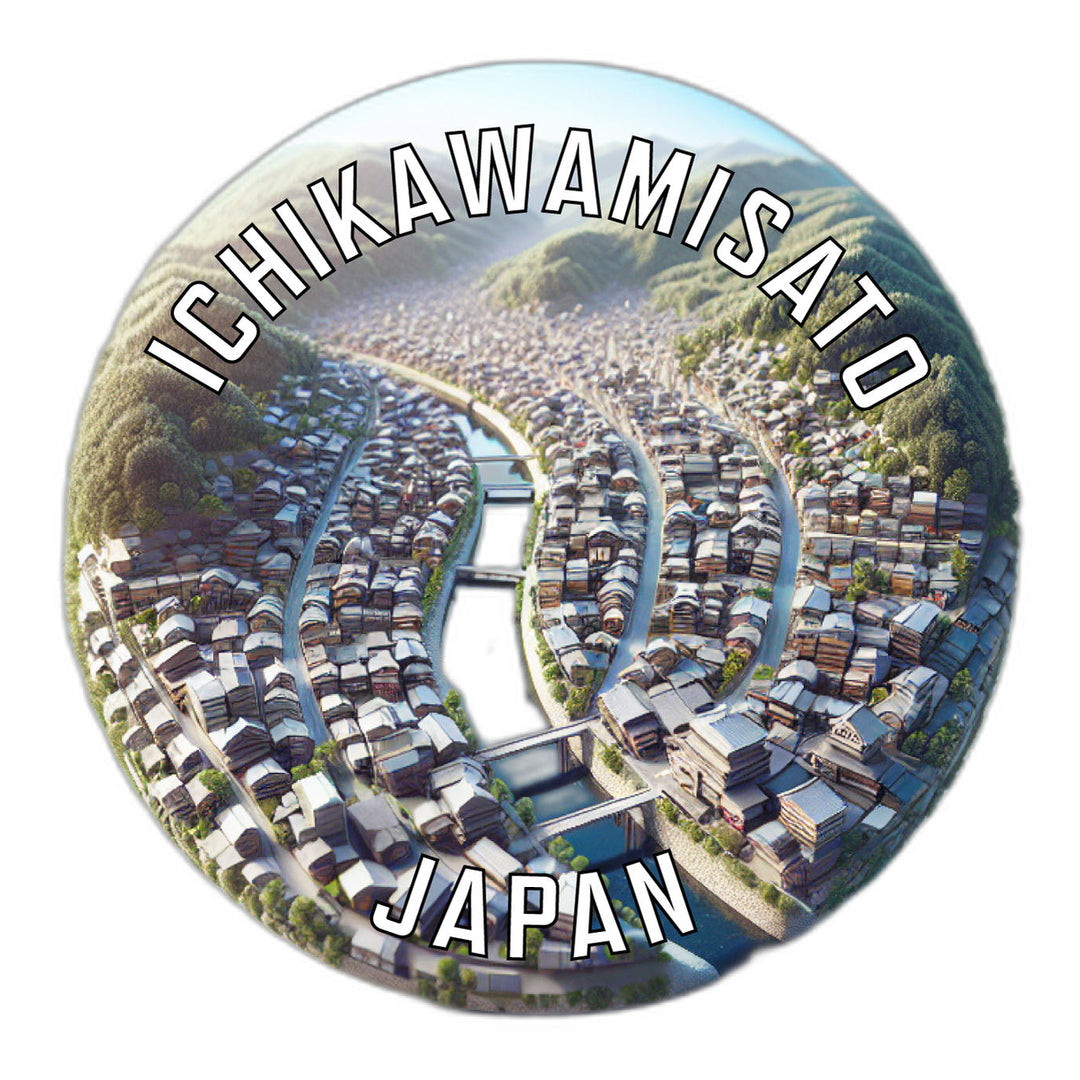 Ichikawamisato Japan Souvenir Die Cut Flat Magnet Image 1