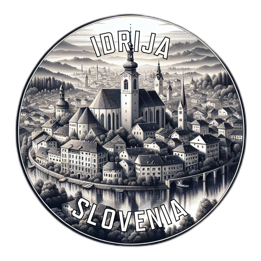 Idrija Slovenia Souvenir Die Cut Flat Magnet Image 1