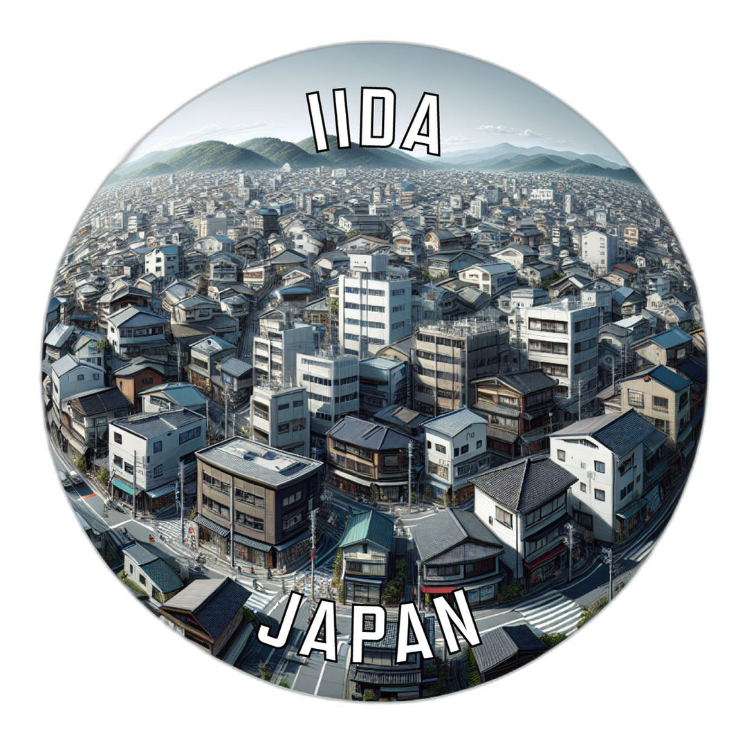 Iida Japan Souvenir Die Cut Flat Magnet Image 1