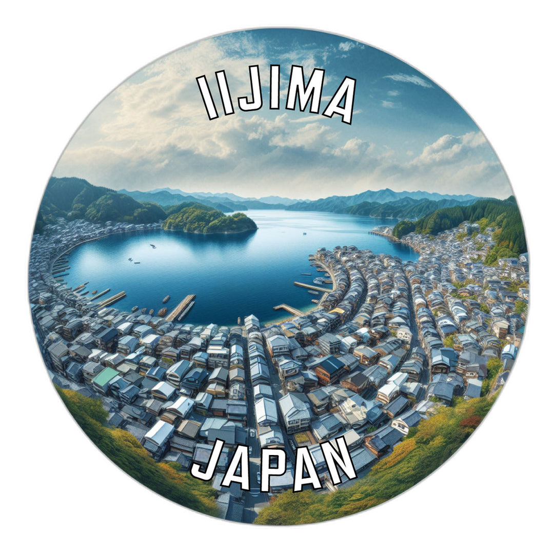 Iijima Japan Souvenir Die Cut Flat Magnet Image 1