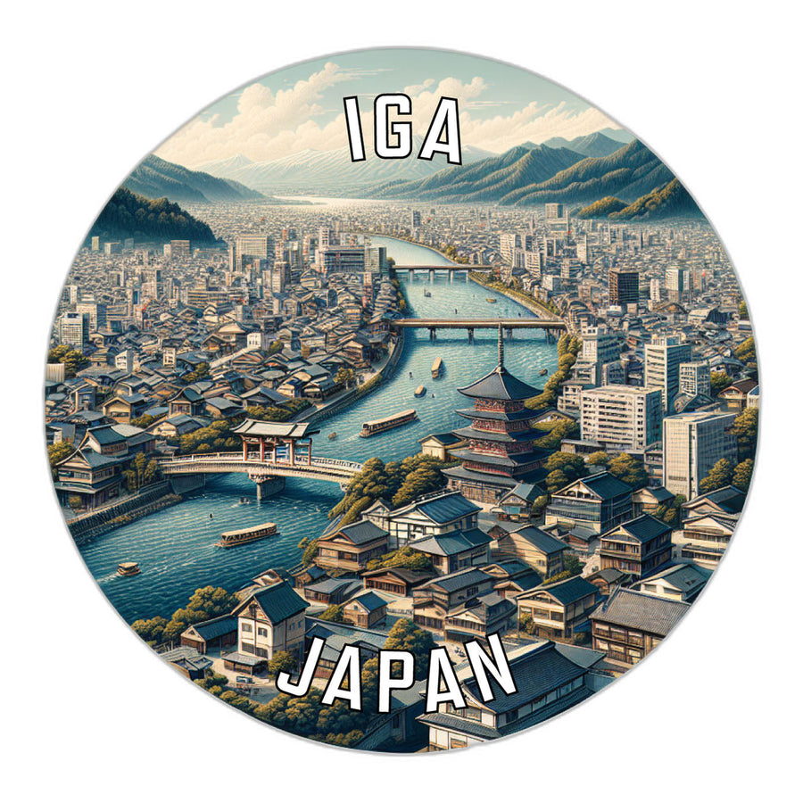 Iga Japan Souvenir Die Cut Flat Magnet Image 1