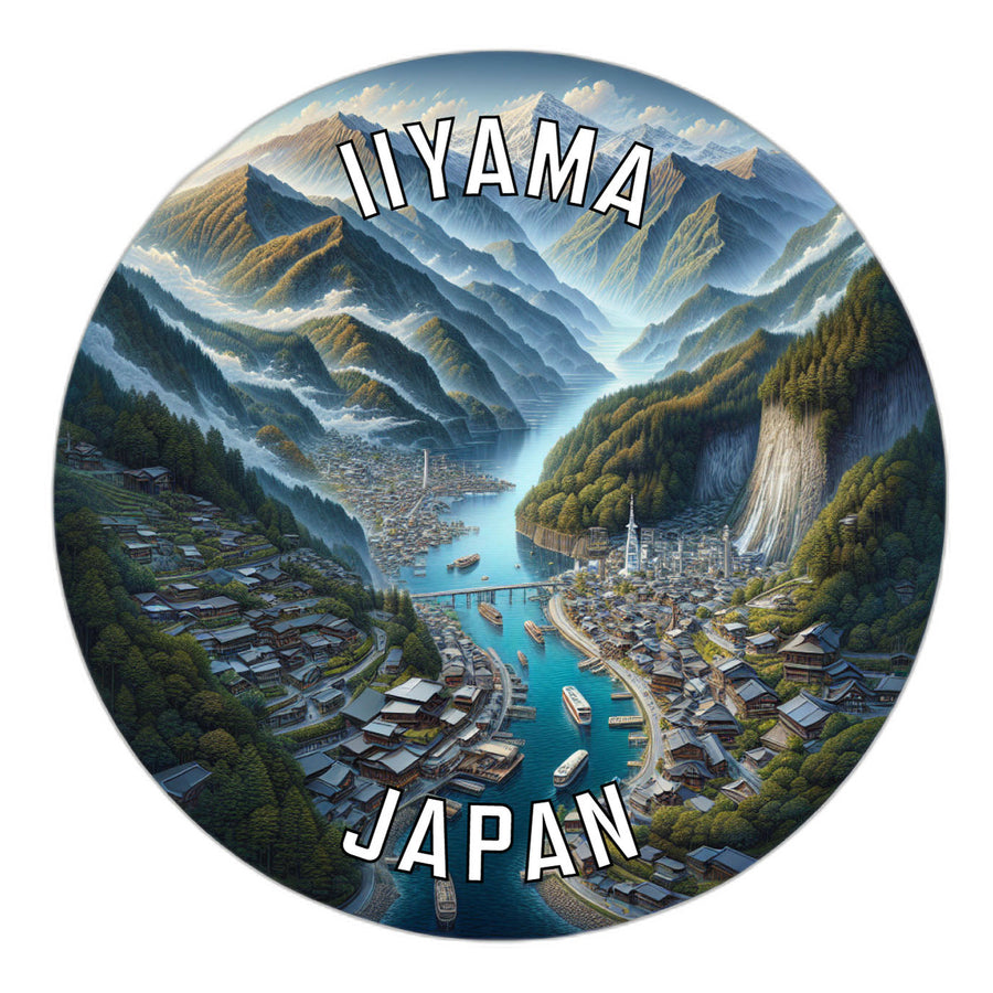 Iiyama Japan Souvenir Die Cut Flat Magnet Image 1