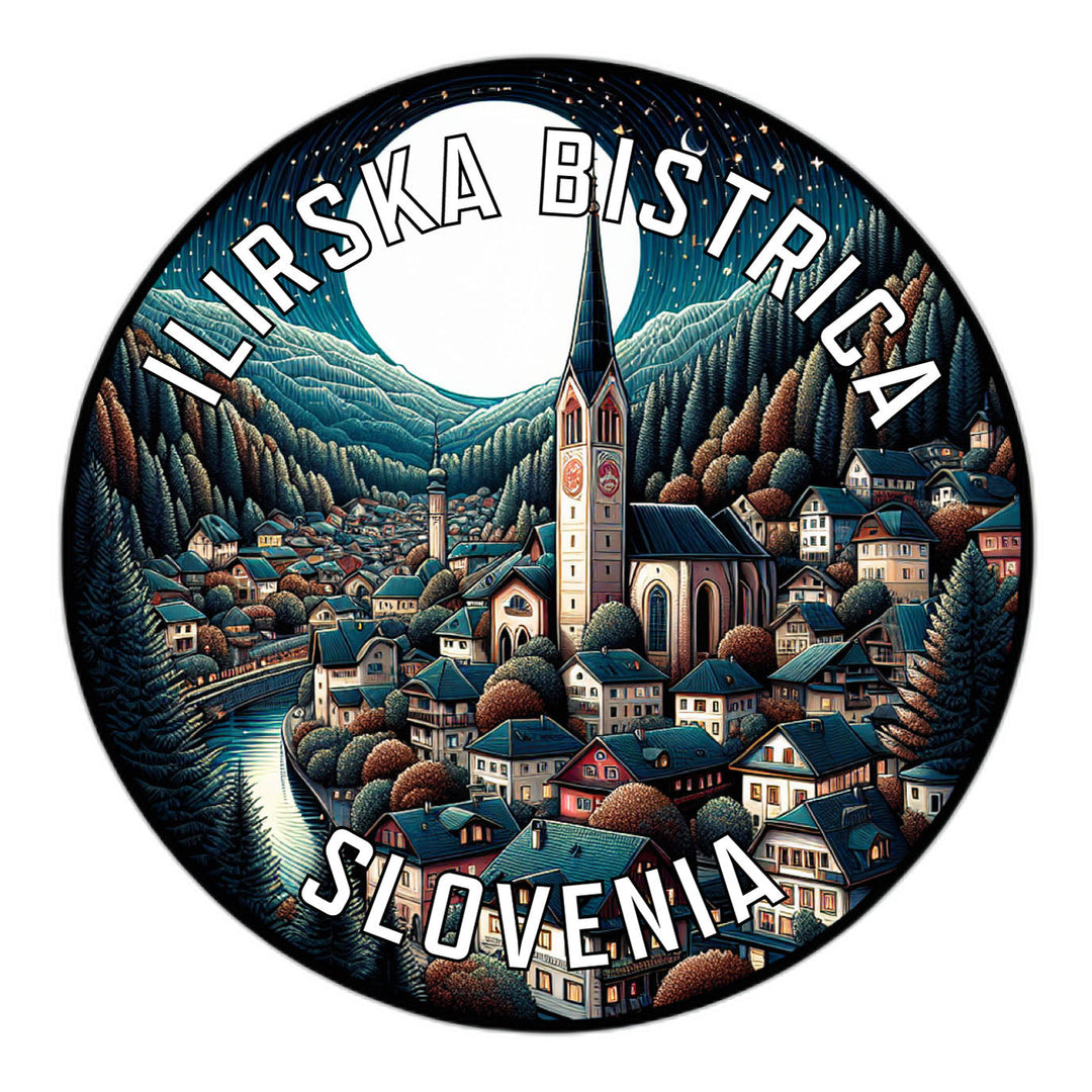 Ilirska Bistrica Slovenia Souvenir Die Cut Flat Magnet Image 1