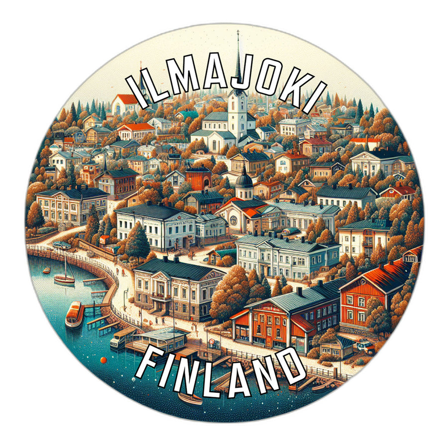 Ilmajoki Finland Souvenir Die Cut Flat Magnet Image 1