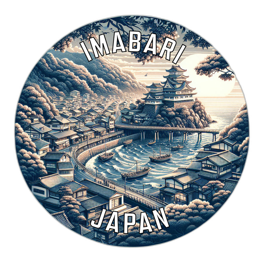 Imabari Japan Souvenir Die Cut Flat Magnet Image 1