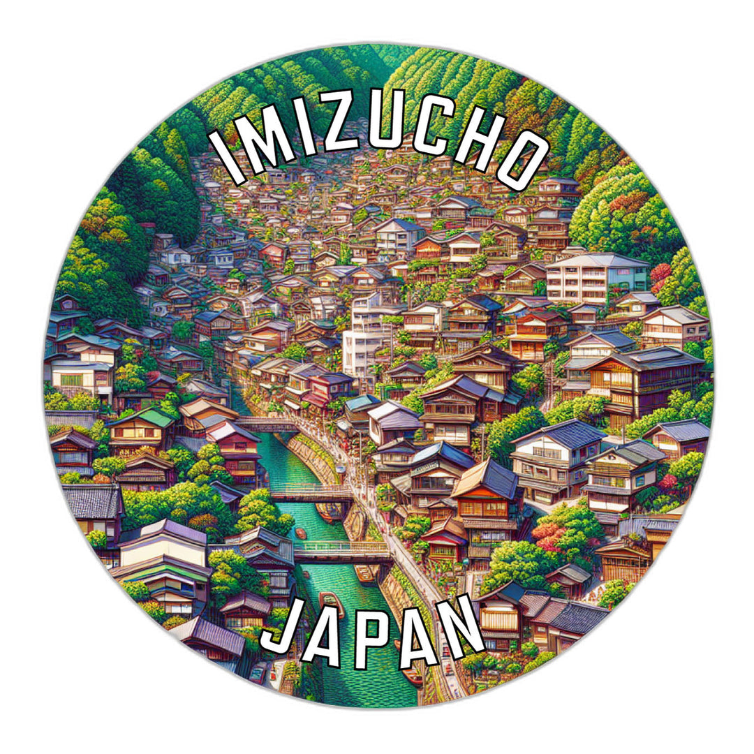 Imizucho Japan Souvenir Die Cut Flat Magnet Image 1