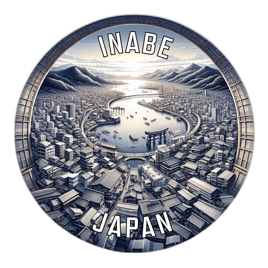 Inabe Japan Souvenir Die Cut Flat Magnet Image 1