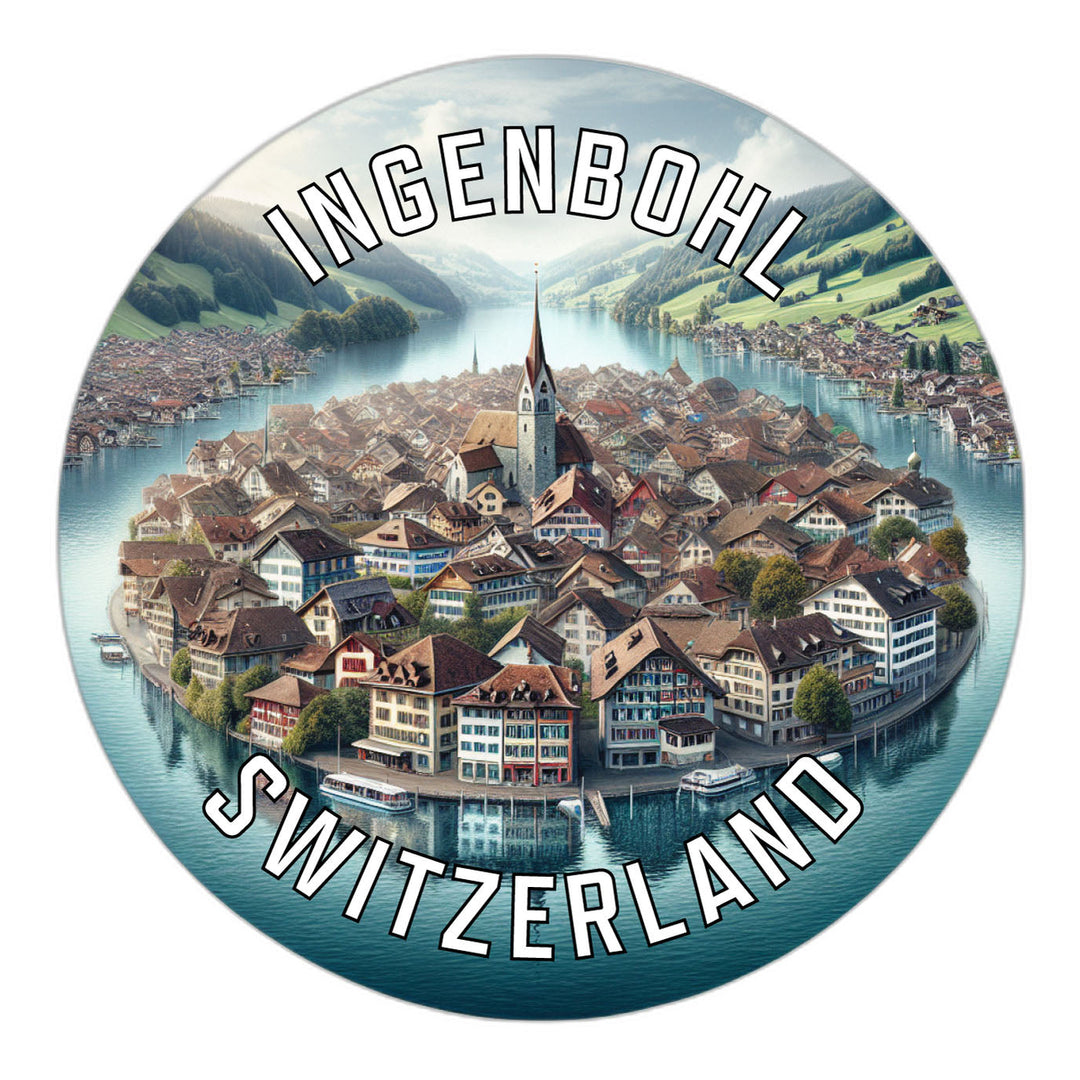 Ingenbohl Switzerland Souvenir Die Cut Flat Magnet Image 1